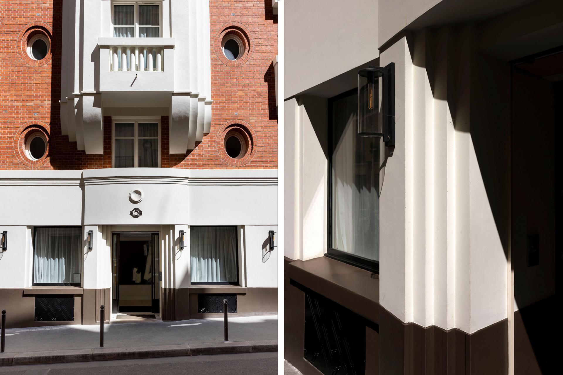 The Art Deco Facade of the Hotel Moderniste: An Elegant Historical Relic
