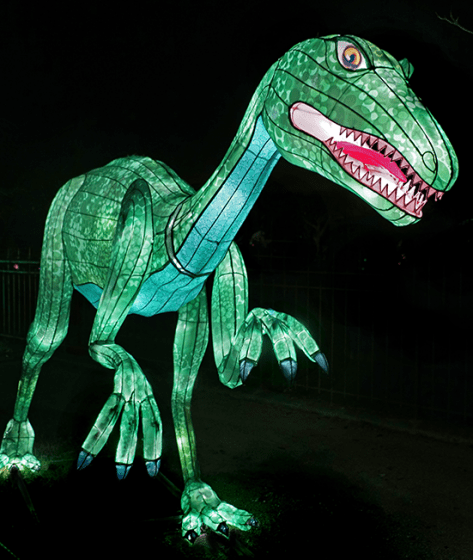 Jurassic illuminated : a time travel in the heart of paris